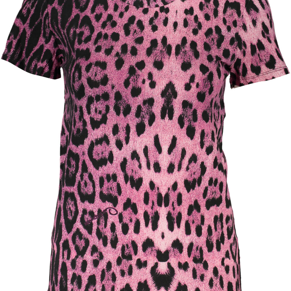 CAVALLI CLASS T-SHIRT MANICHE CORTE DONNA ROSA