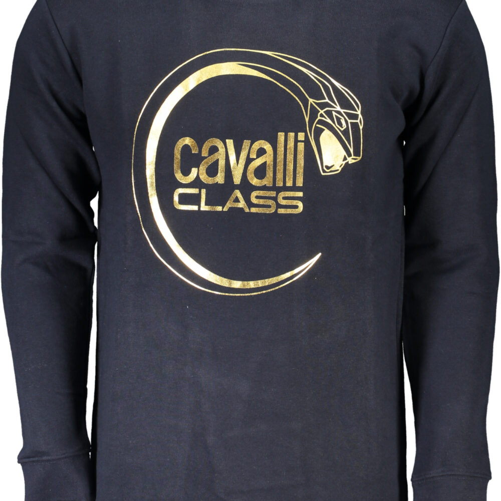 CAVALLI CLASS FELPA SENZA ZIP UOMO BLU
