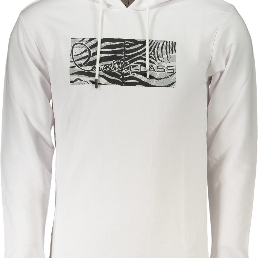 CAVALLI CLASS FELPA SENZA ZIP UOMO BIANCO
