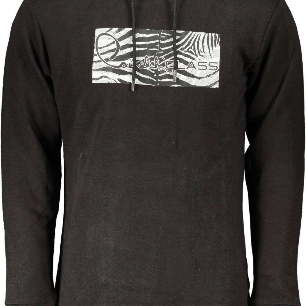 CAVALLI CLASS FELPA SENZA ZIP UOMO NERO