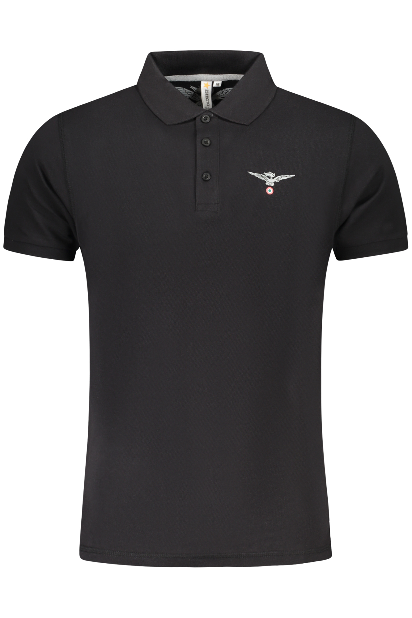 ESERCITO 1659 POLO MANICHE CORTE UOMO NERO