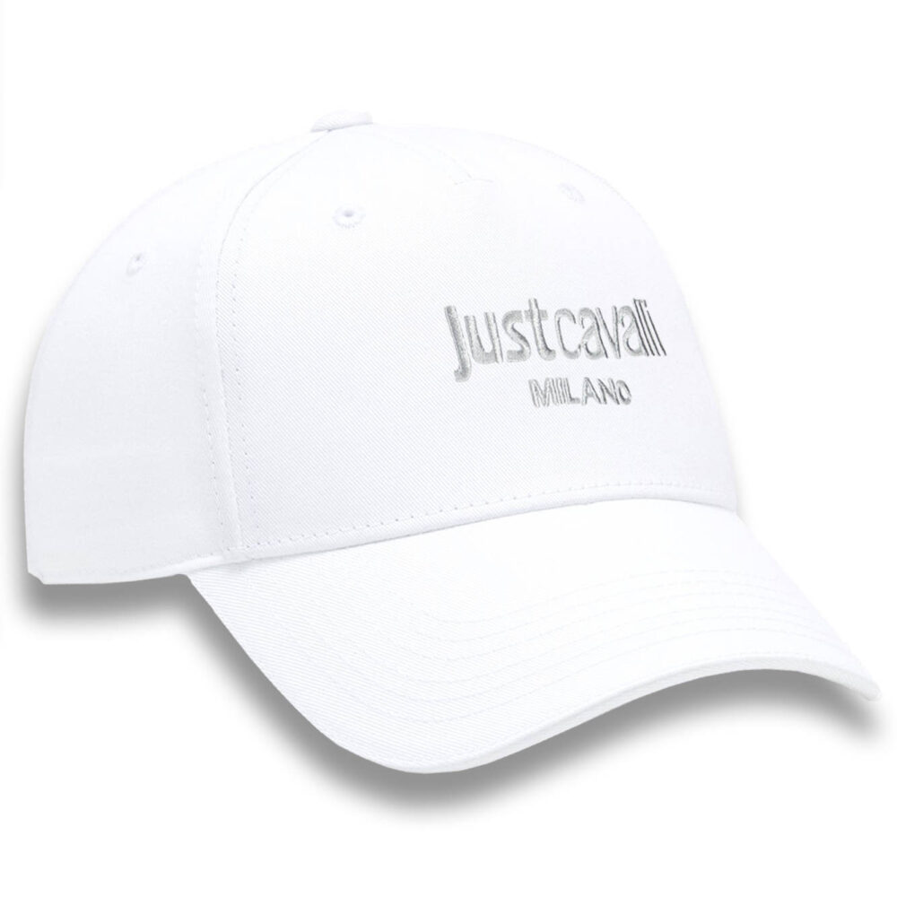 JUST CAVALLI CAPPELLO UOMO BIANCO