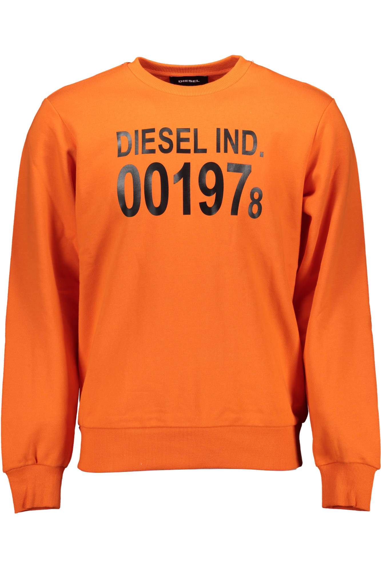DIESEL FELPA SENZA ZIP UOMO ARANCIO
