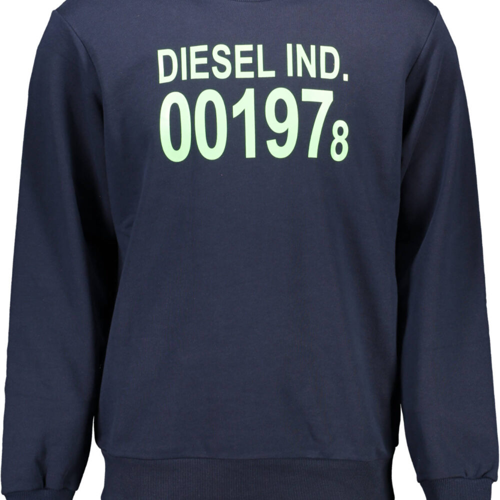 DIESEL FELPA SENZA ZIP UOMO BLU