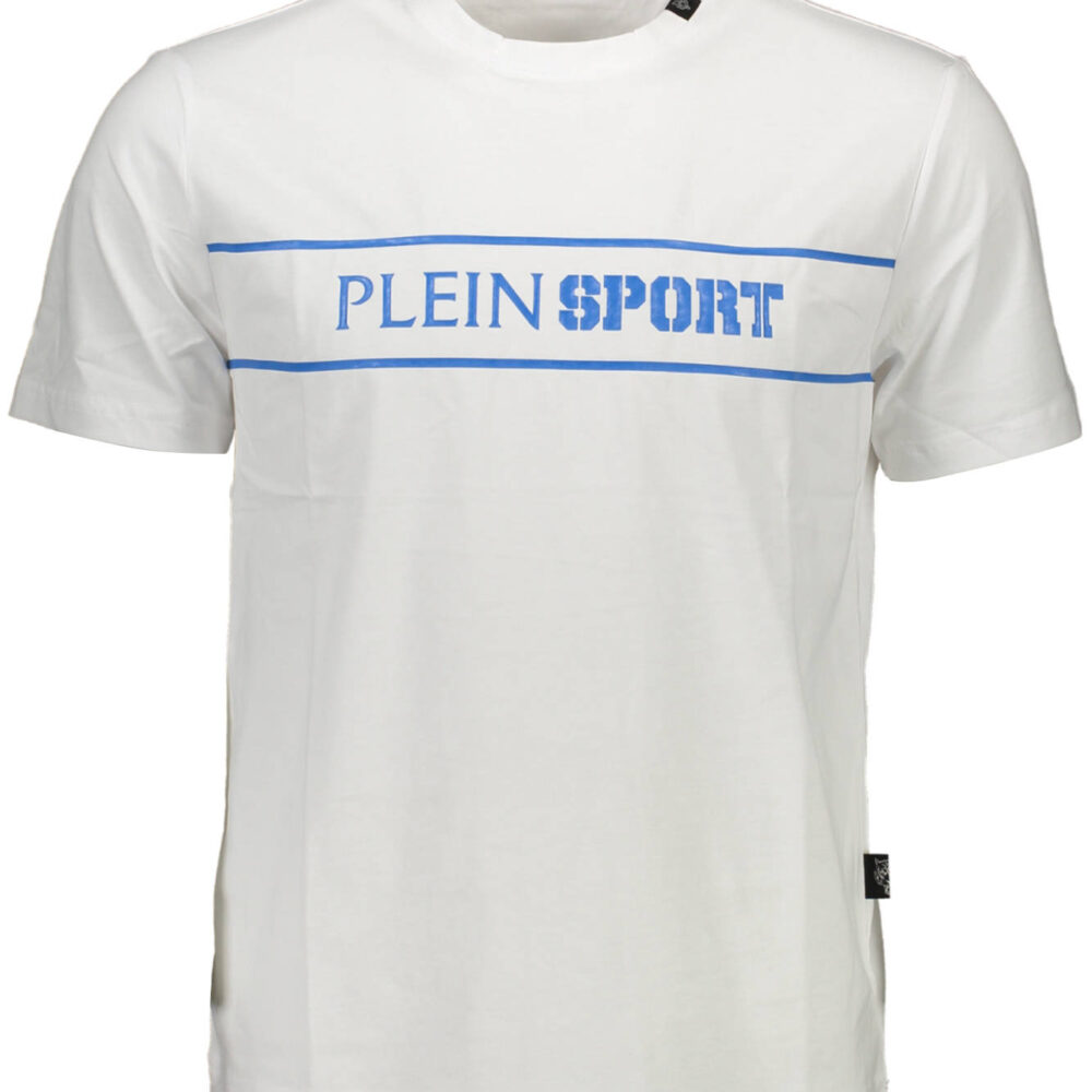 PLEIN SPORT T-SHIRT MANICHE CORTE UOMO BIANCO