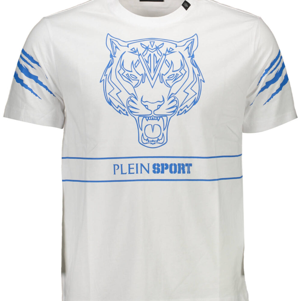 PLEIN SPORT T-SHIRT MANICHE CORTE UOMO BIANCO