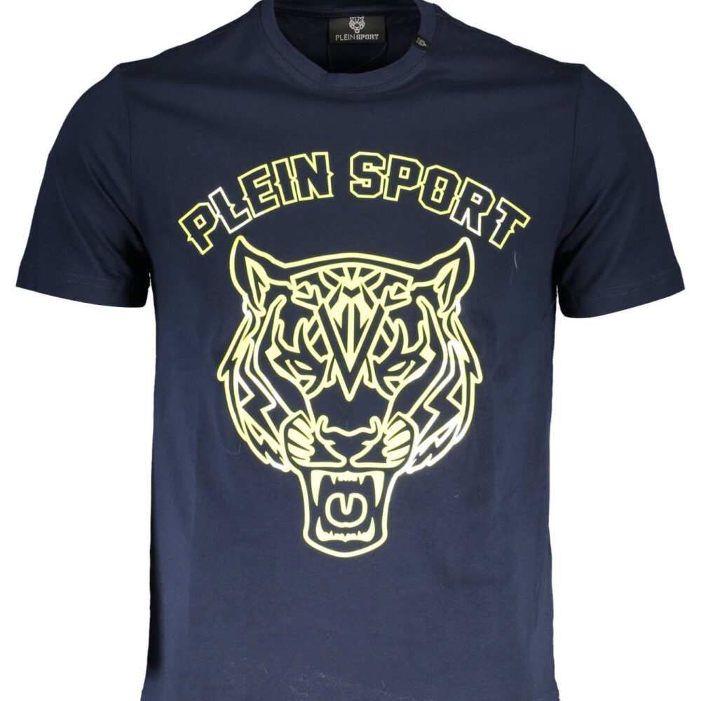 PLEIN SPORT T-SHIRT MANICHE CORTE UOMO BLU