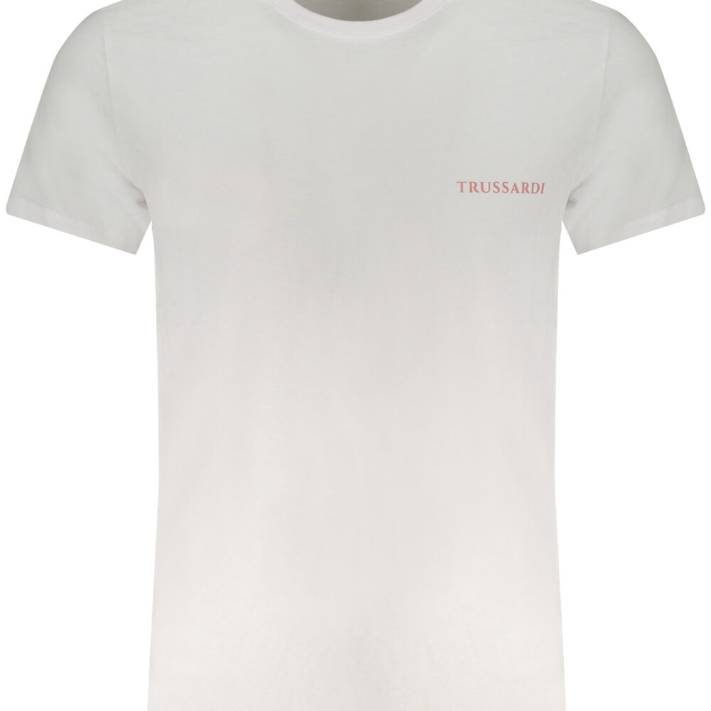 TRUSSARDI T-SHIRT MANICHE CORTE UOMO BIANCO