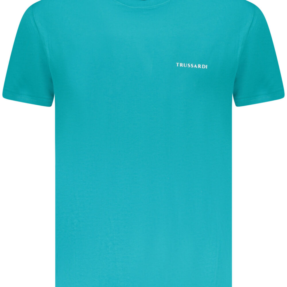 TRUSSARDI T-SHIRT MANICHE CORTE UOMO AZZURRO