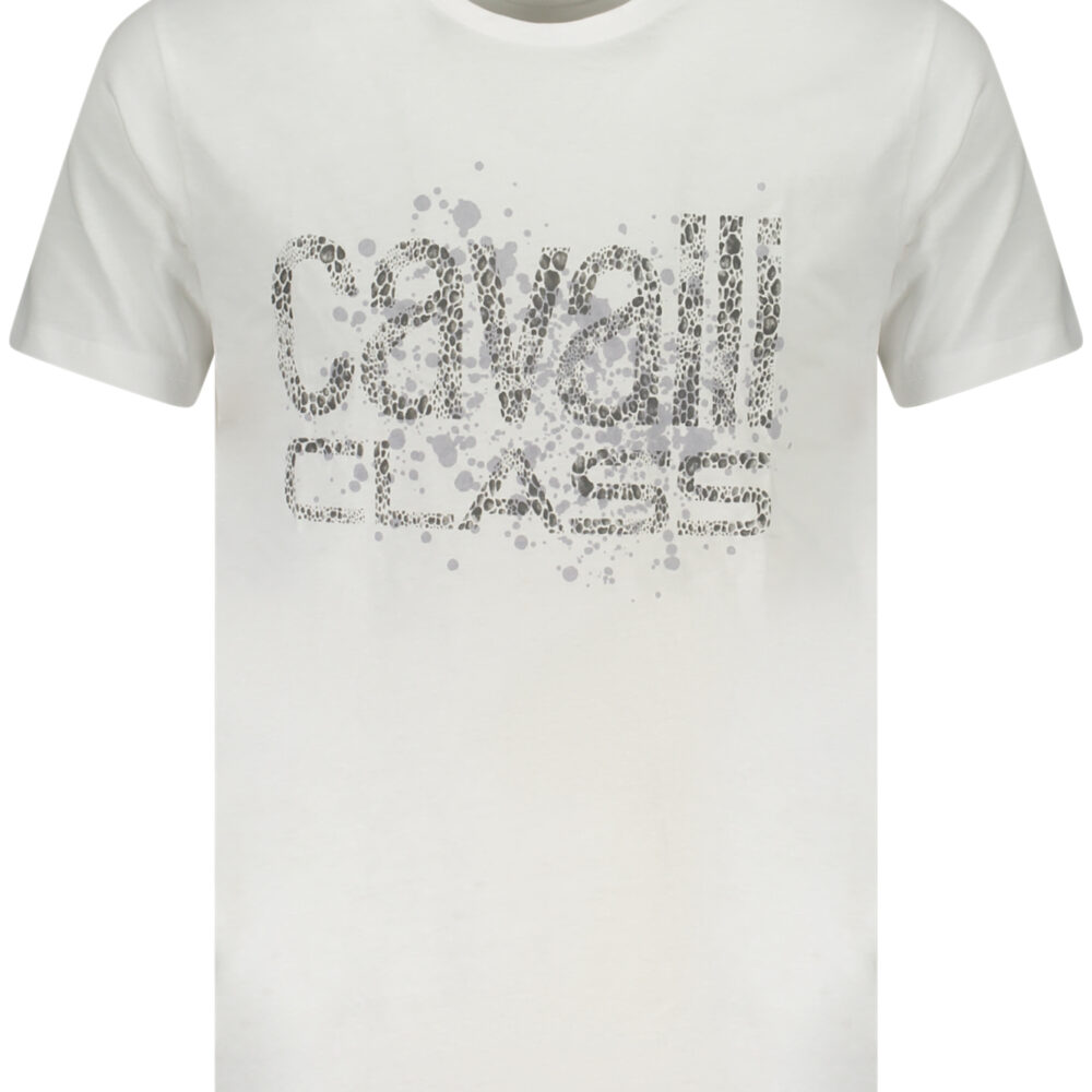 CAVALLI CLASS T-SHIRT MANICHE CORTE UOMO BIANCO