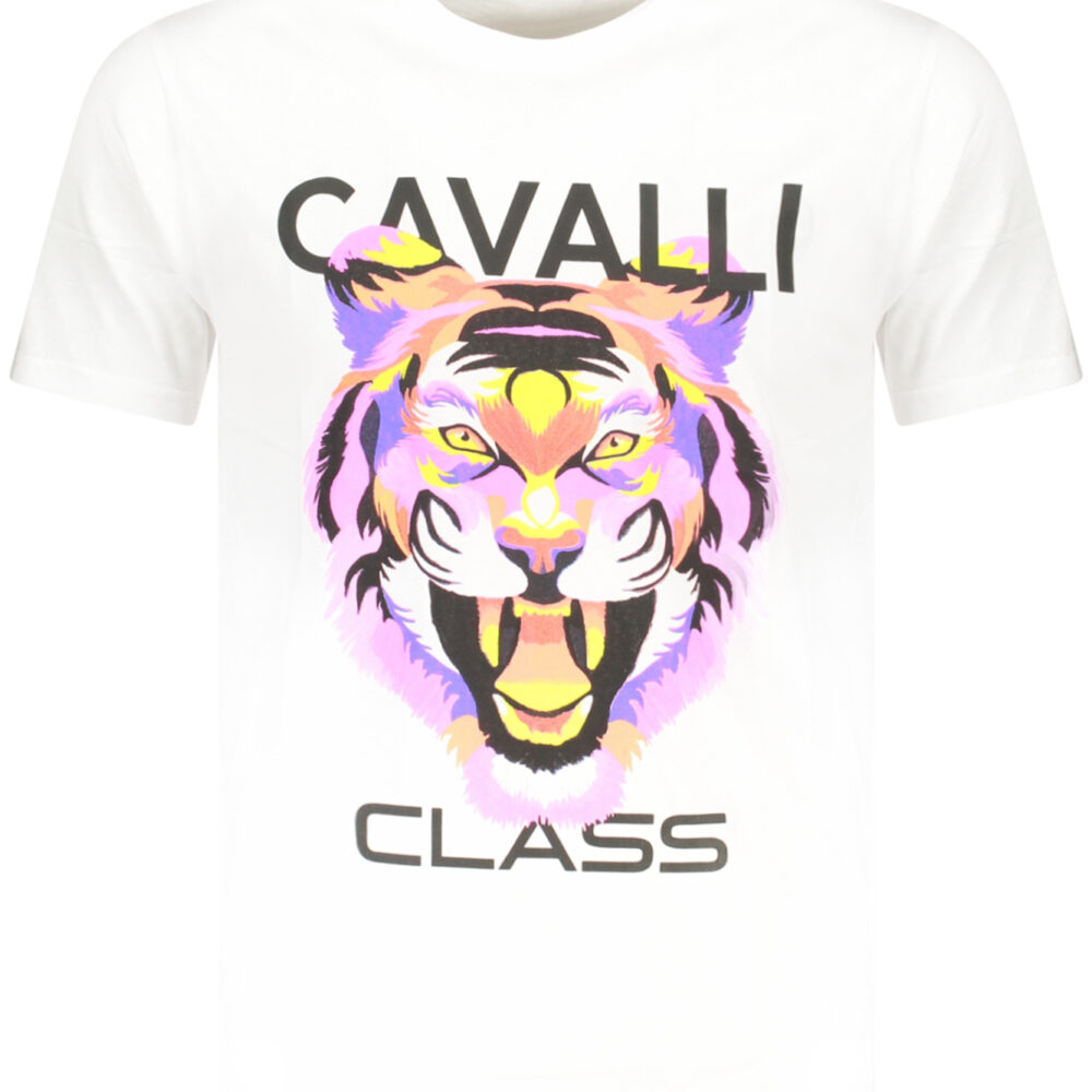 CAVALLI CLASS T-SHIRT MANICHE CORTE UOMO BIANCO