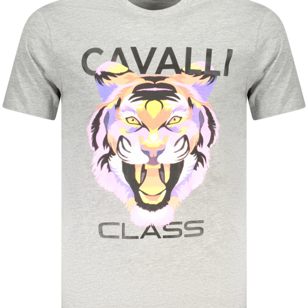 CAVALLI CLASS T-SHIRT MANICHE CORTE UOMO GRIGIO