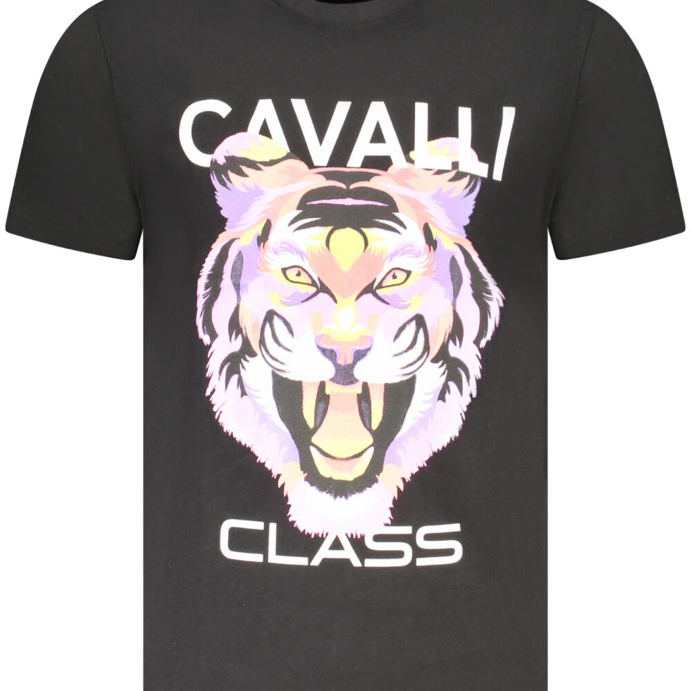 CAVALLI CLASS T-SHIRT MANICHE CORTE UOMO NERO