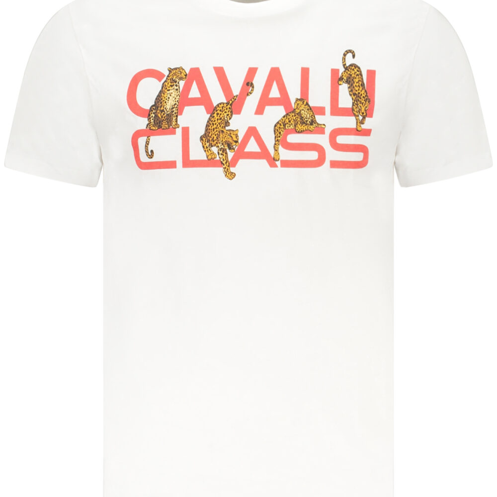 CAVALLI CLASS T-SHIRT MANICHE CORTE UOMO BIANCO