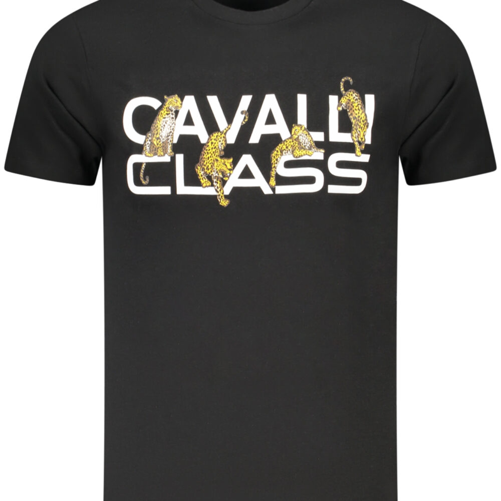 CAVALLI CLASS T-SHIRT MANICHE CORTE UOMO NERO