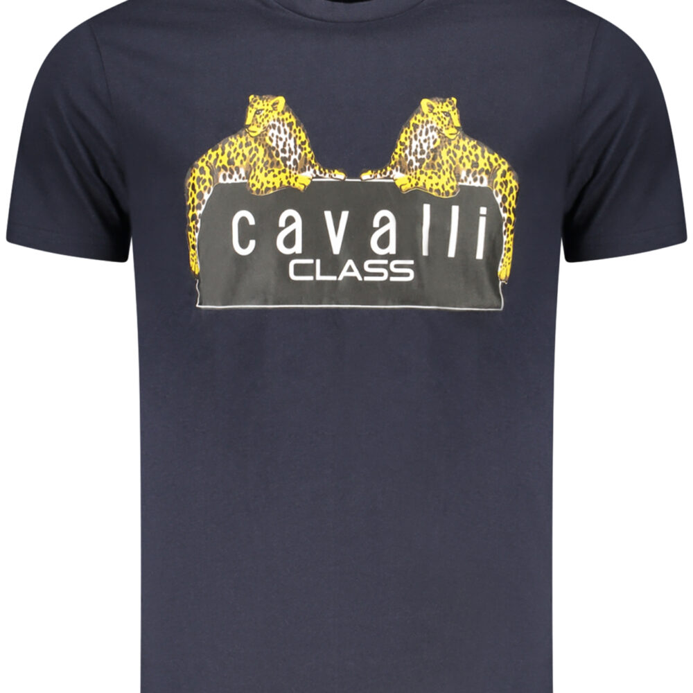 CAVALLI CLASS T-SHIRT MANICHE CORTE UOMO BLU