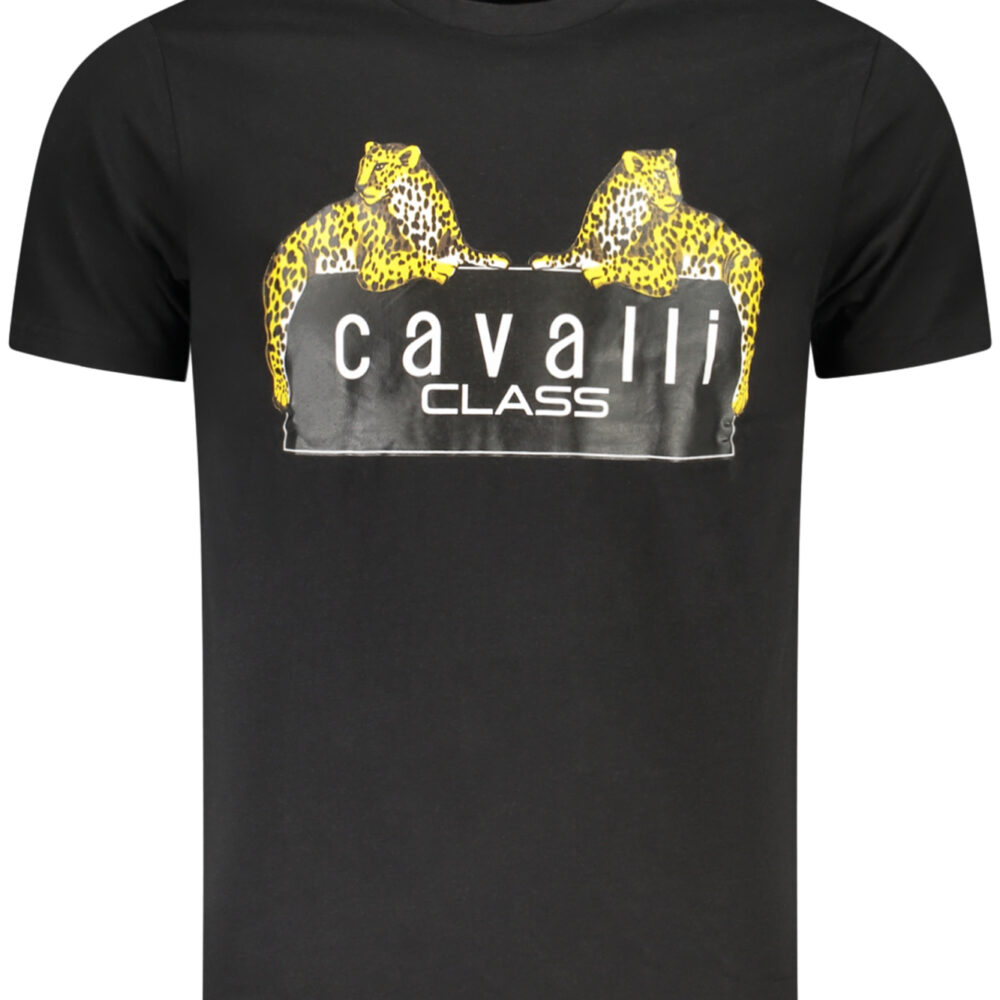 CAVALLI CLASS T-SHIRT MANICHE CORTE UOMO NERO