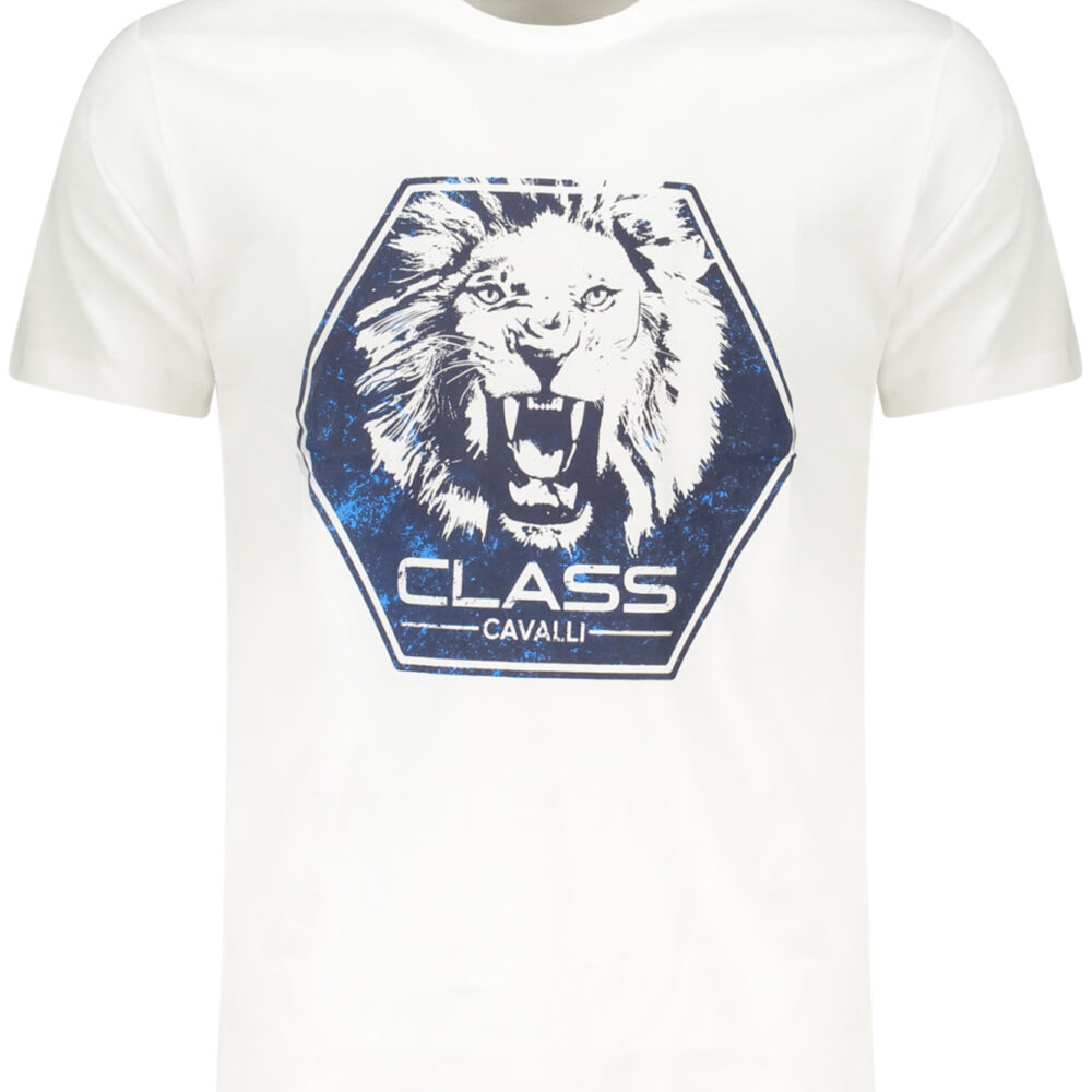 CAVALLI CLASS T-SHIRT MANICHE CORTE UOMO BIANCO