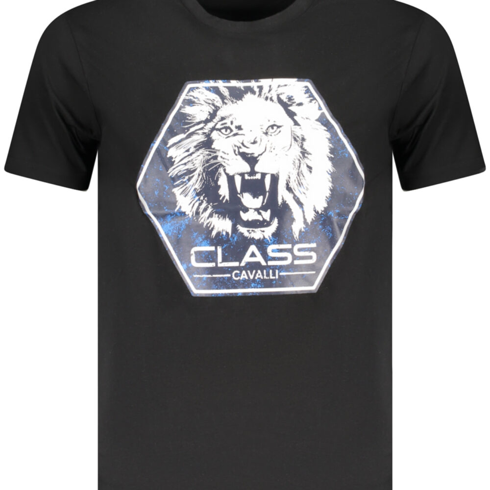 CAVALLI CLASS T-SHIRT MANICHE CORTE UOMO NERO