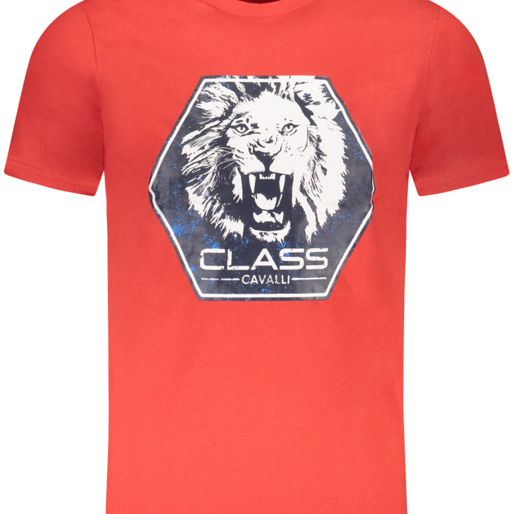 CAVALLI CLASS T-SHIRT MANICHE CORTE UOMO ROSSO