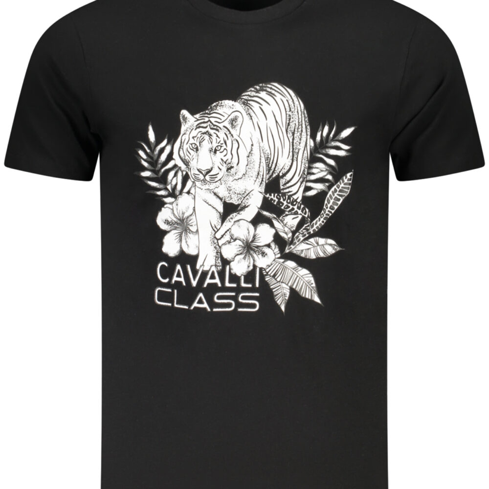 CAVALLI CLASS T-SHIRT MANICHE CORTE UOMO NERO