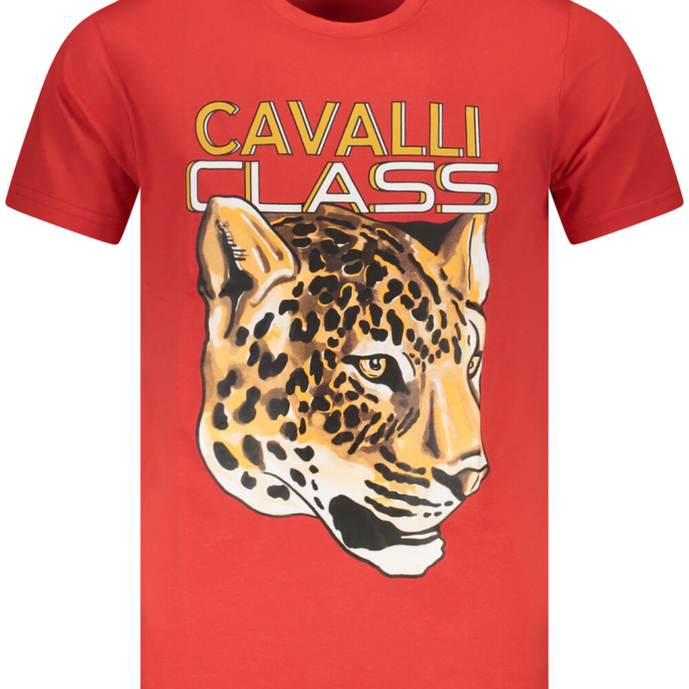 CAVALLI CLASS T-SHIRT MANICHE CORTE UOMO ROSSO