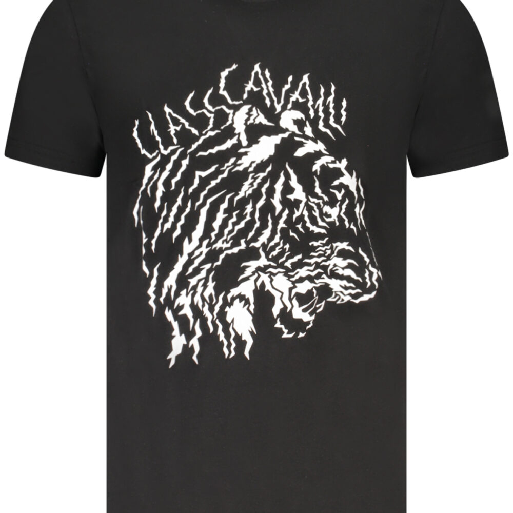 CAVALLI CLASS T-SHIRT MANICHE CORTE UOMO NERO
