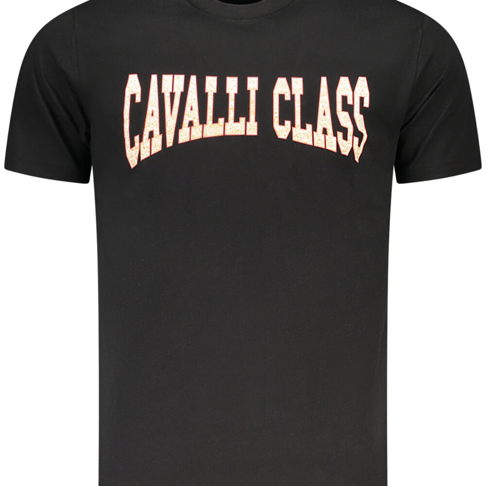 CAVALLI CLASS T-SHIRT MANICHE CORTE UOMO NERO