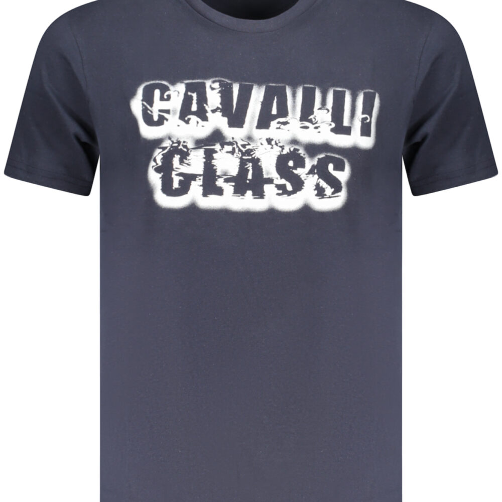 CAVALLI CLASS T-SHIRT MANICHE CORTE UOMO BLU