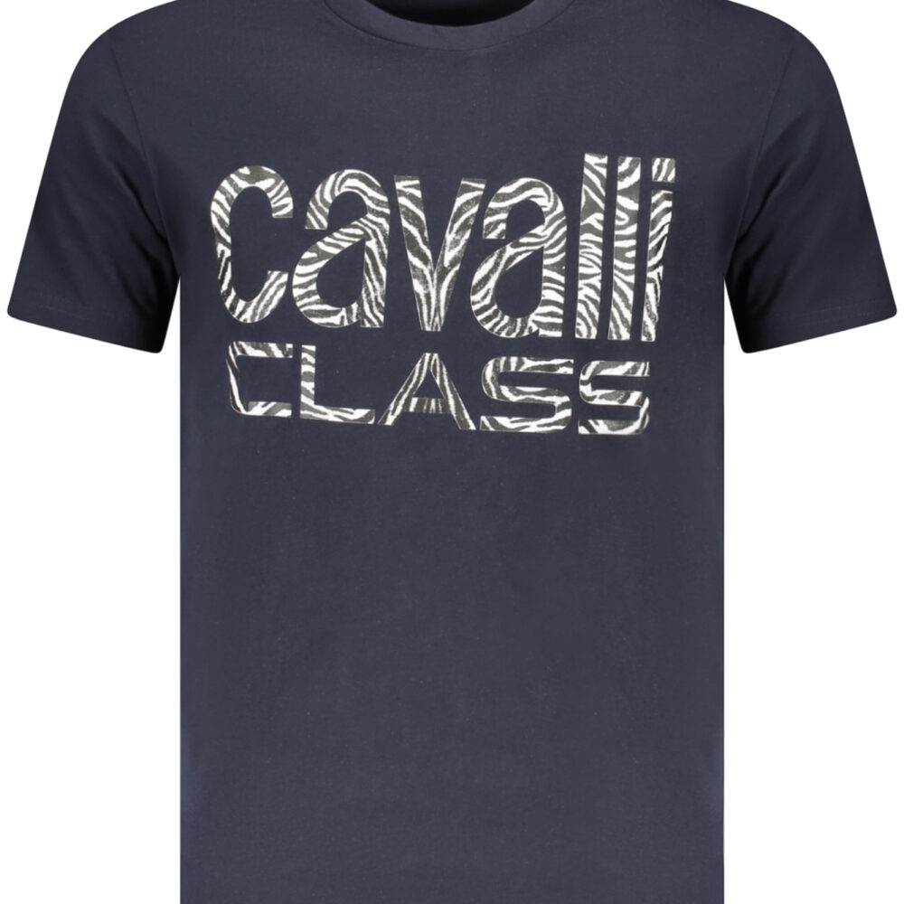 CAVALLI CLASS T-SHIRT MANICHE CORTE UOMO BLU