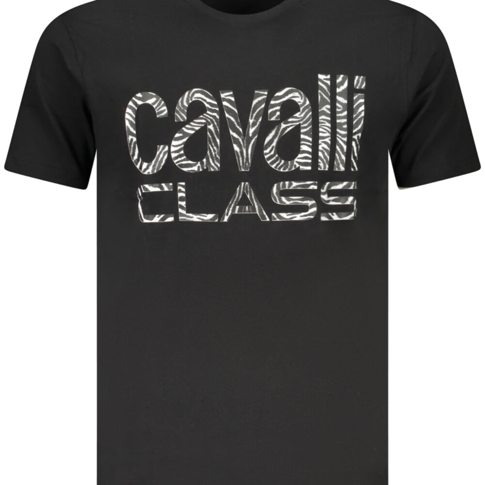 CAVALLI CLASS T-SHIRT MANICHE CORTE UOMO NERO
