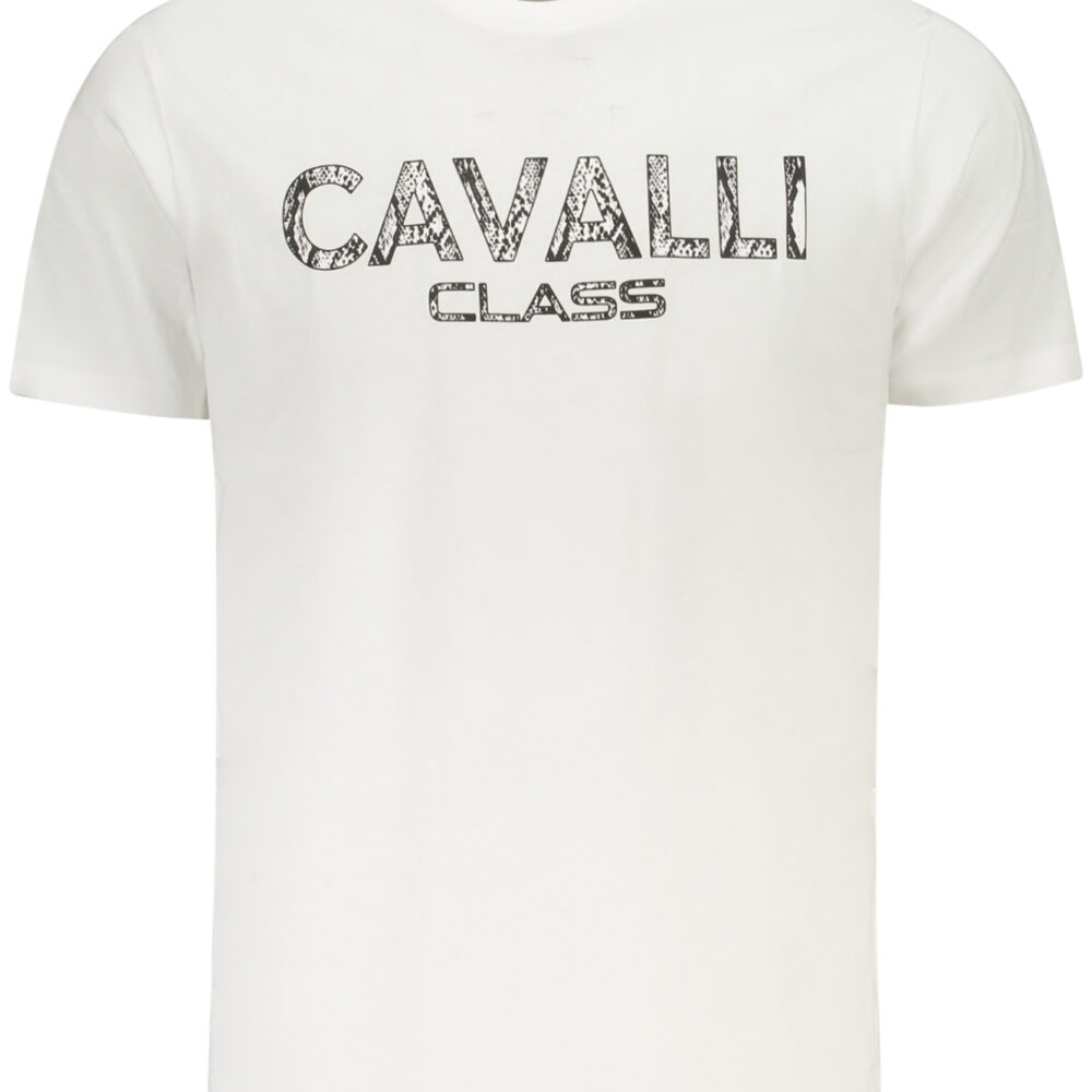 CAVALLI CLASS T-SHIRT MANICHE CORTE UOMO BIANCO