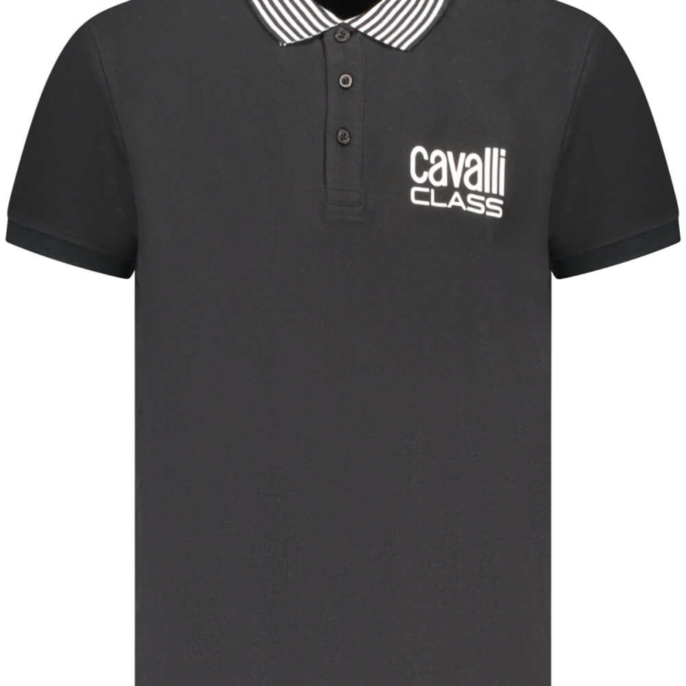 CAVALLI CLASS POLO MANICHE CORTE UOMO NERO