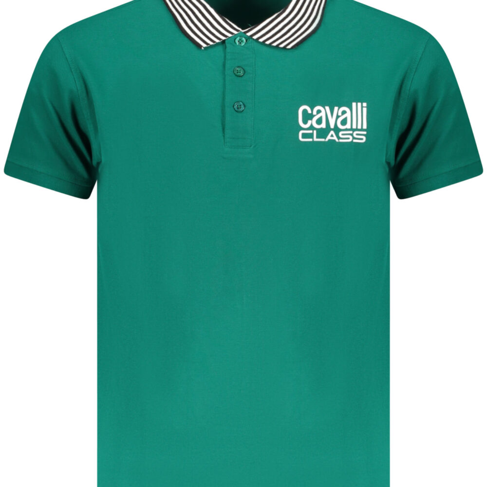 CAVALLI CLASS POLO MANICHE CORTE UOMO VERDE