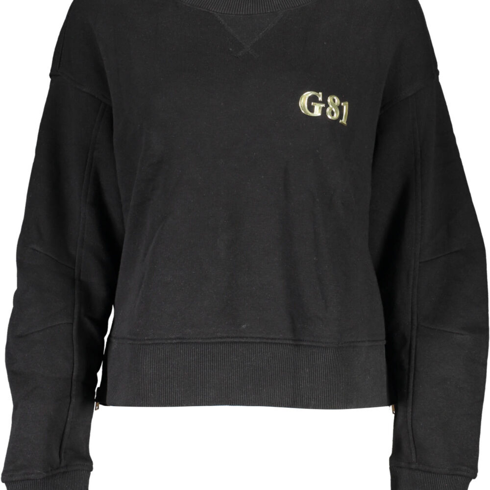 GUESS JEANS FELPA SENZA ZIP DONNA NERO