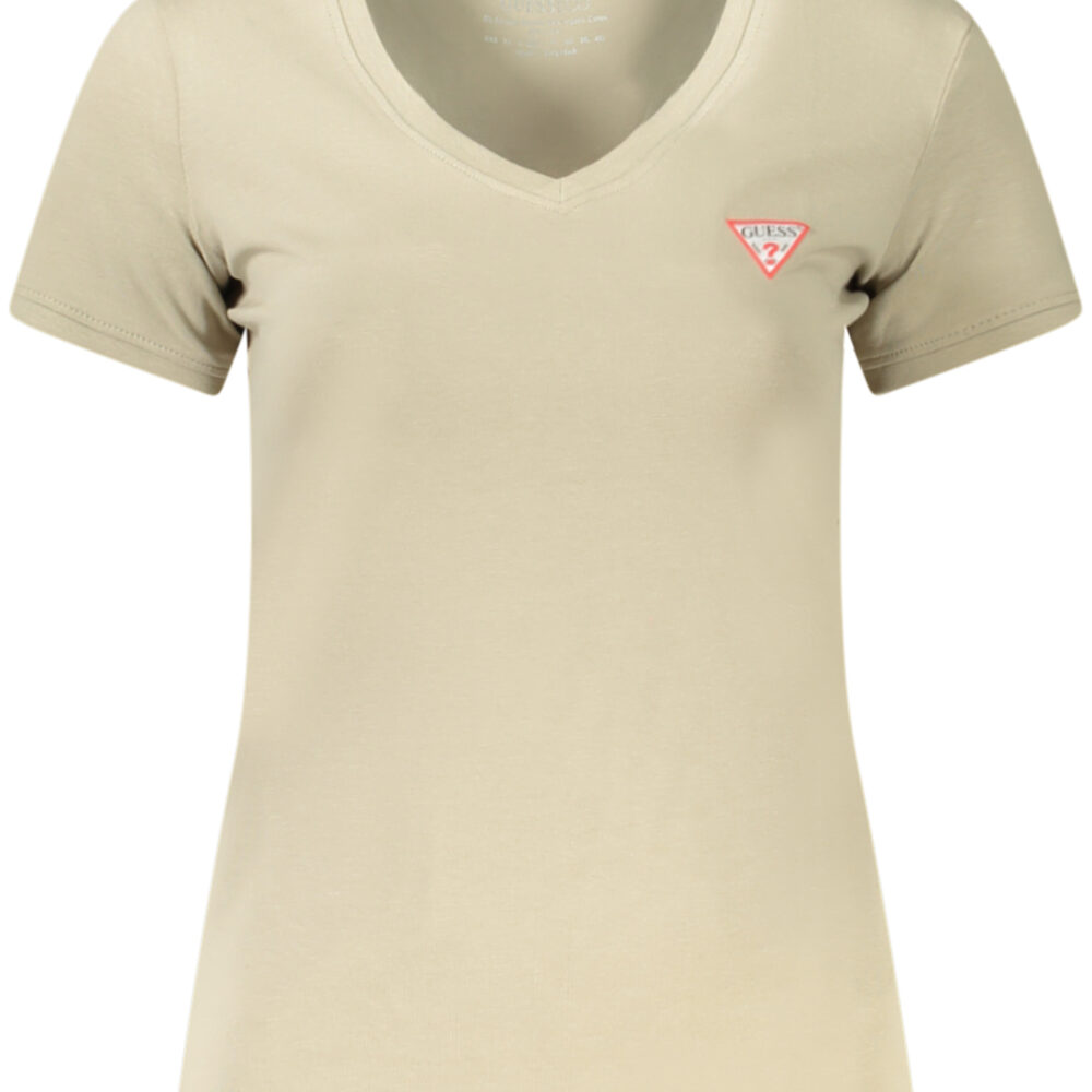 GUESS JEANS T-SHIRT MANICHE CORTE DONNA VERDE