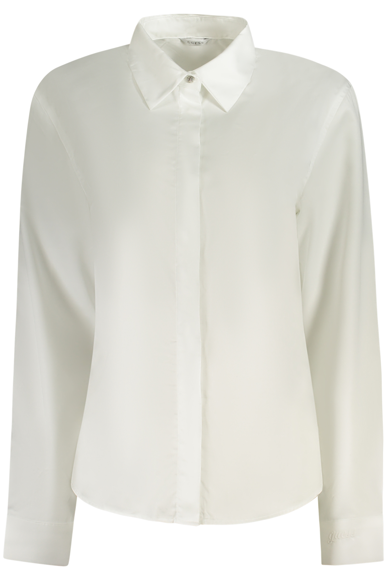 GUESS JEANS CAMICIA MANICHE LUNGHE DONNA BIANCO