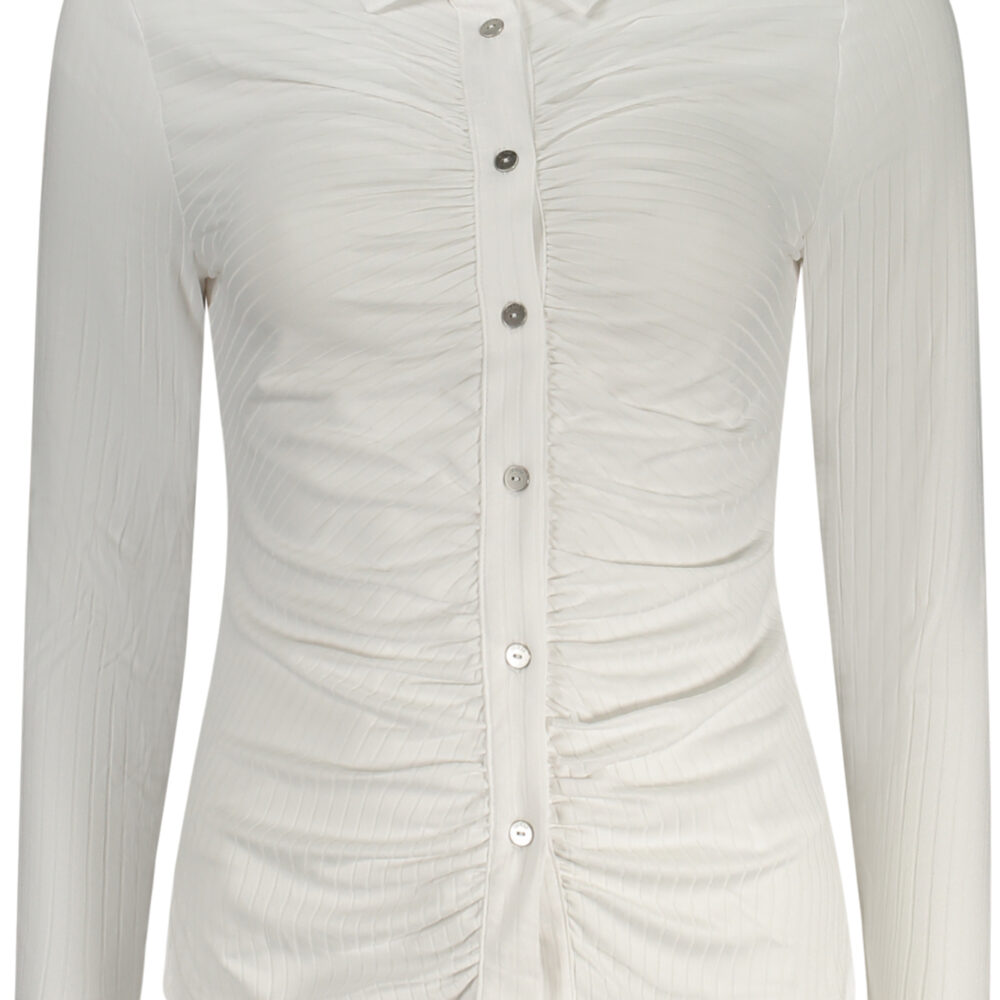 GUESS JEANS CAMICIA MANICHE LUNGHE DONNA BIANCO