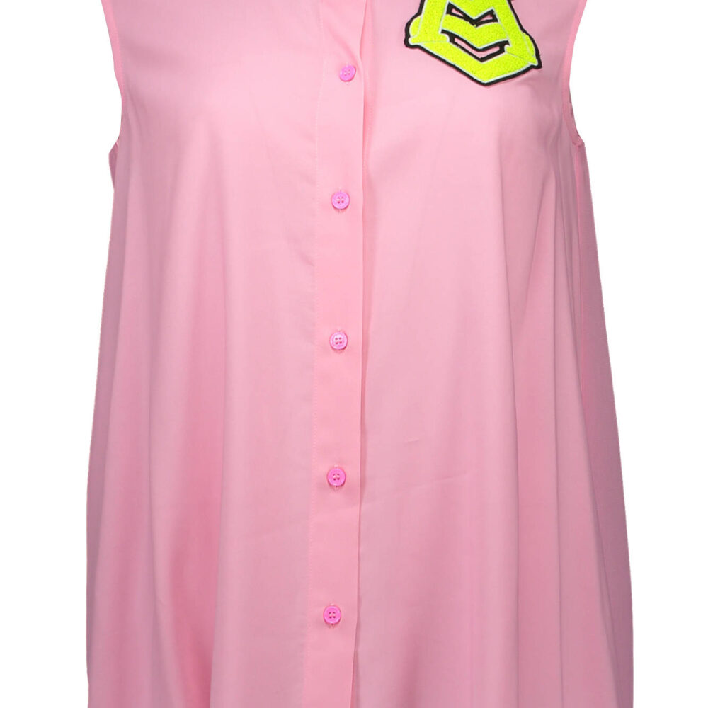 LOVE MOSCHINO CAMICIA SENZA MANICHE DONNA ROSA