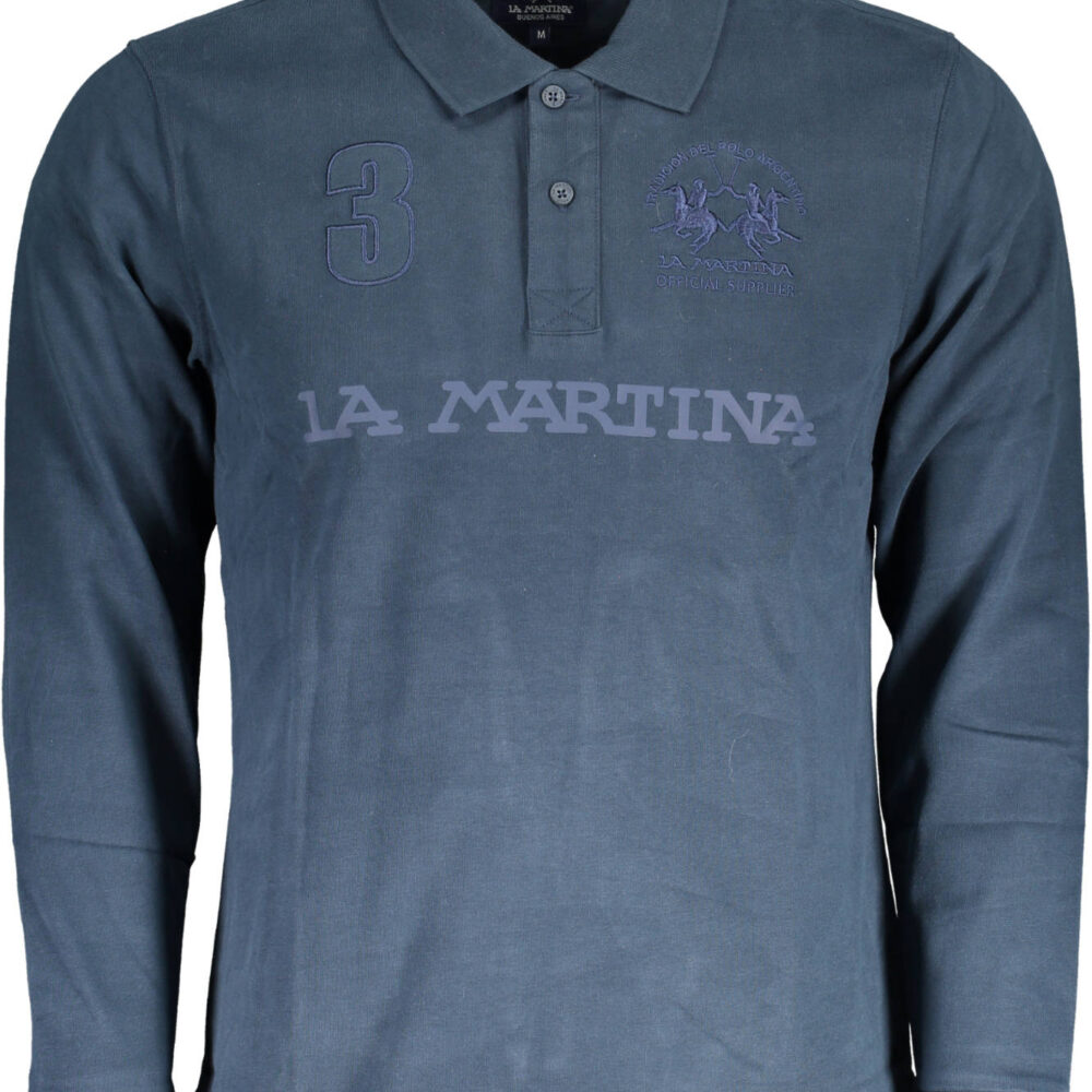 LA MARTINA POLO MANICHE LUNGHE UOMO BLU