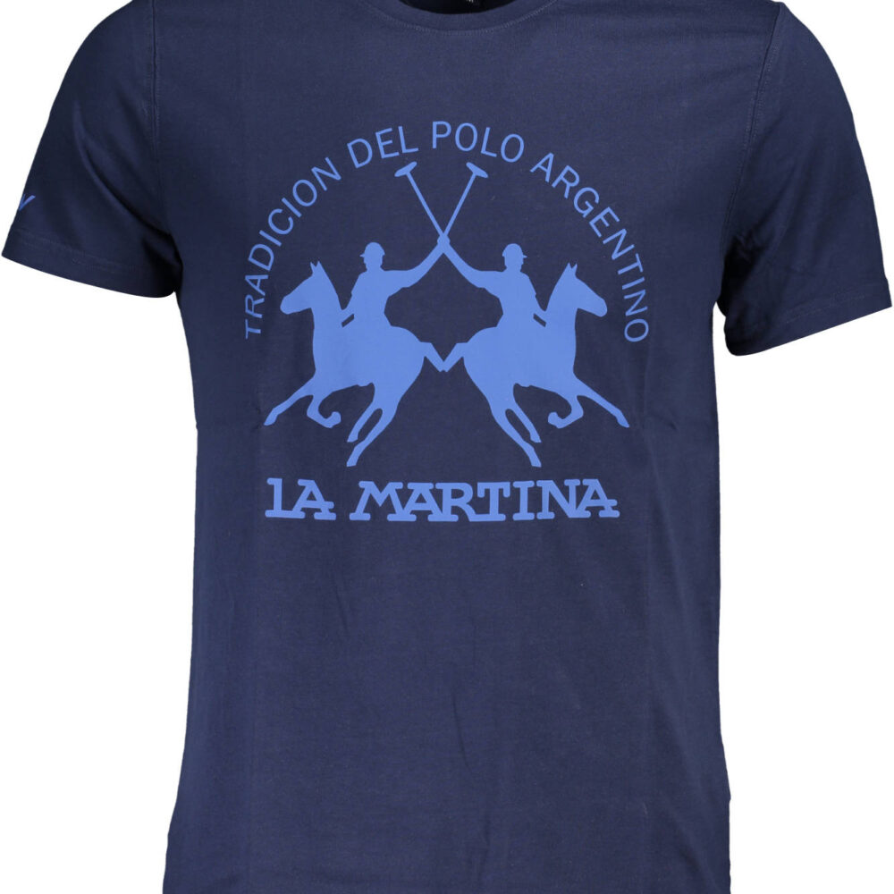 LA MARTINA T-SHIRT MANICHE CORTE UOMO BLU