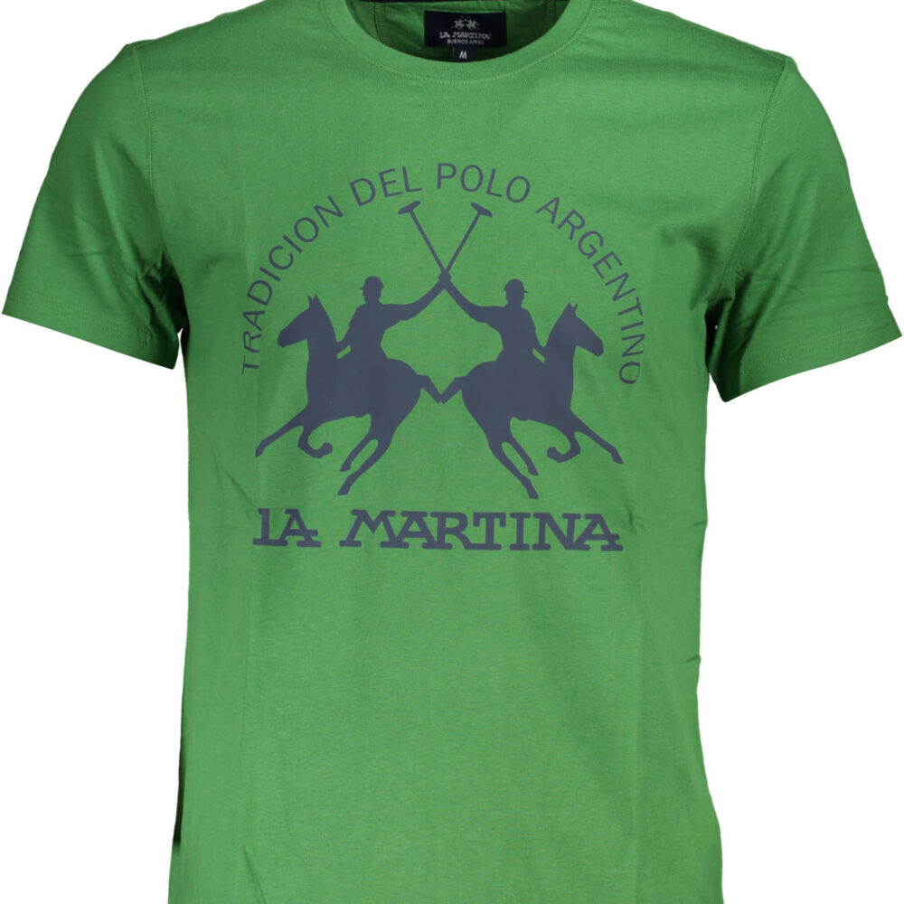 LA MARTINA T-SHIRT MANICHE CORTE UOMO VERDE