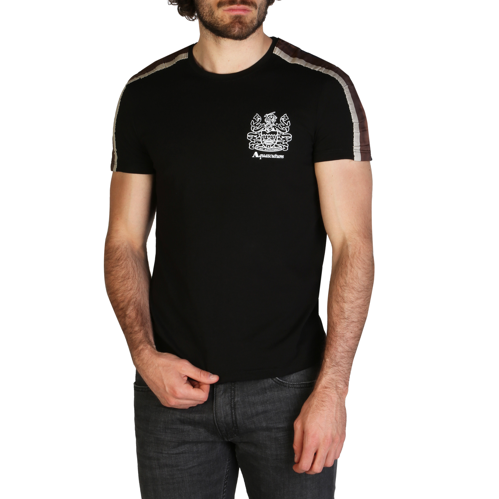 Aquascutum QMT017M0 Uomo Nero 120014