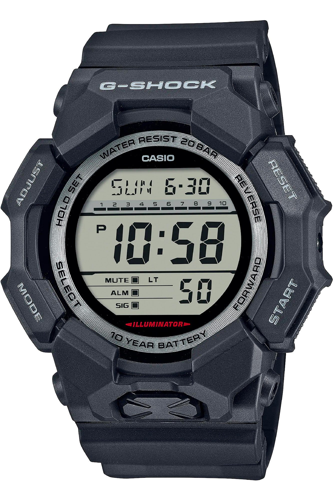 Casio GD-010-1ER Uomo Nero 149468
