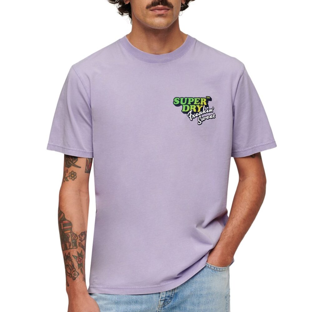 Superdry M1011907A- Uomo Viola 152788