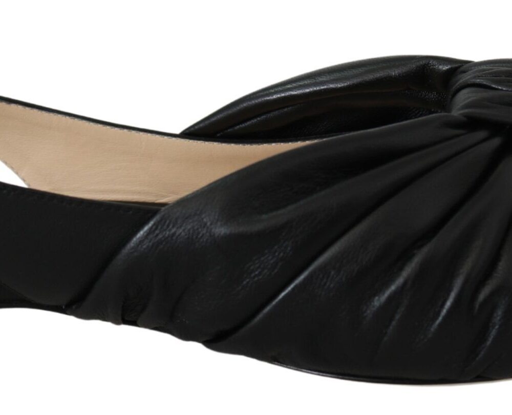 Elegant Pointed Toe Leather Flats