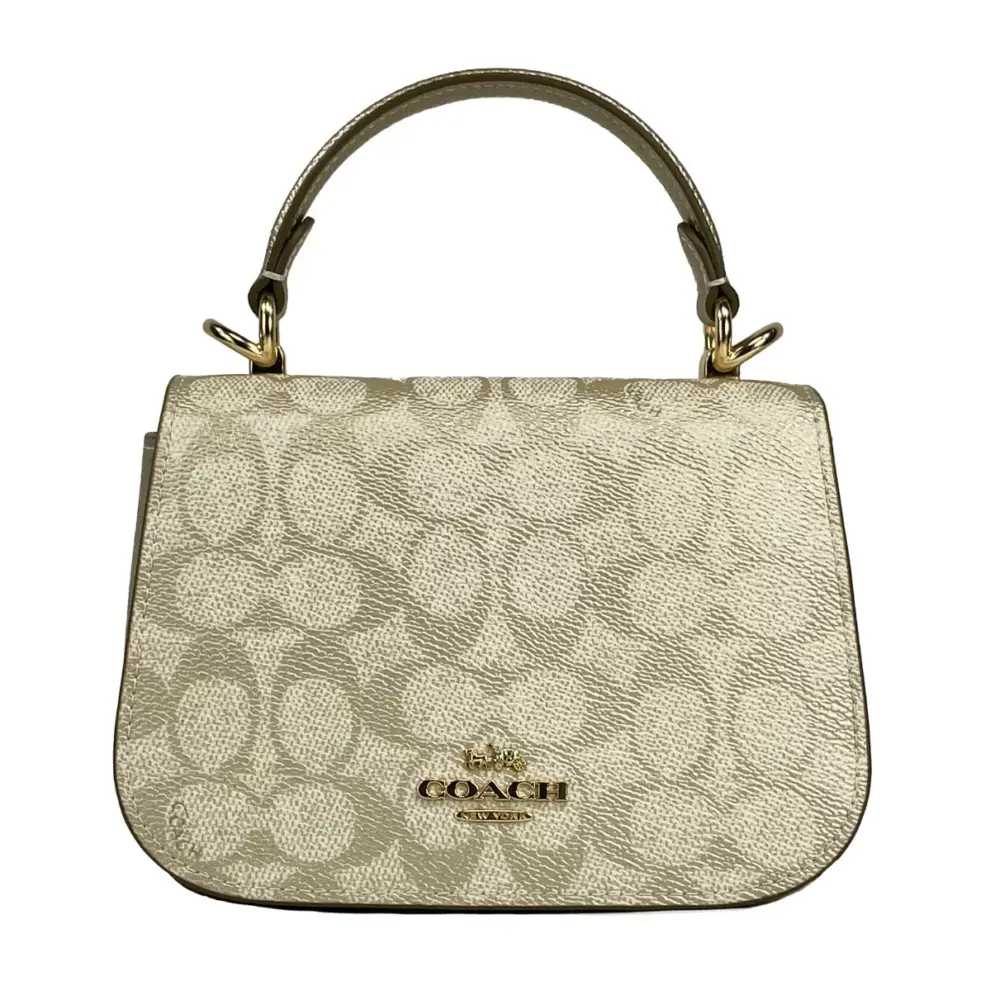 Lysa Top Handle Bag Crossbody Champagne Gold