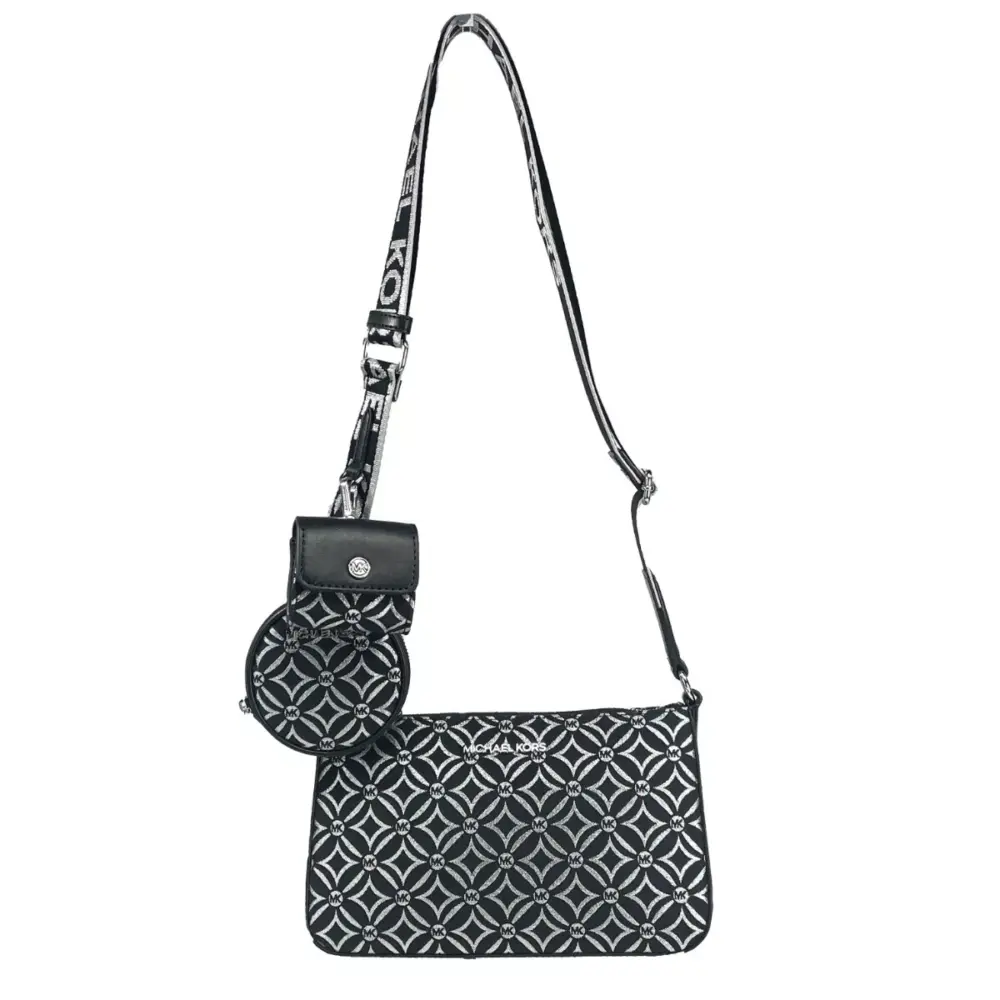 Crossbody Tech Attachment Bag Purse Black