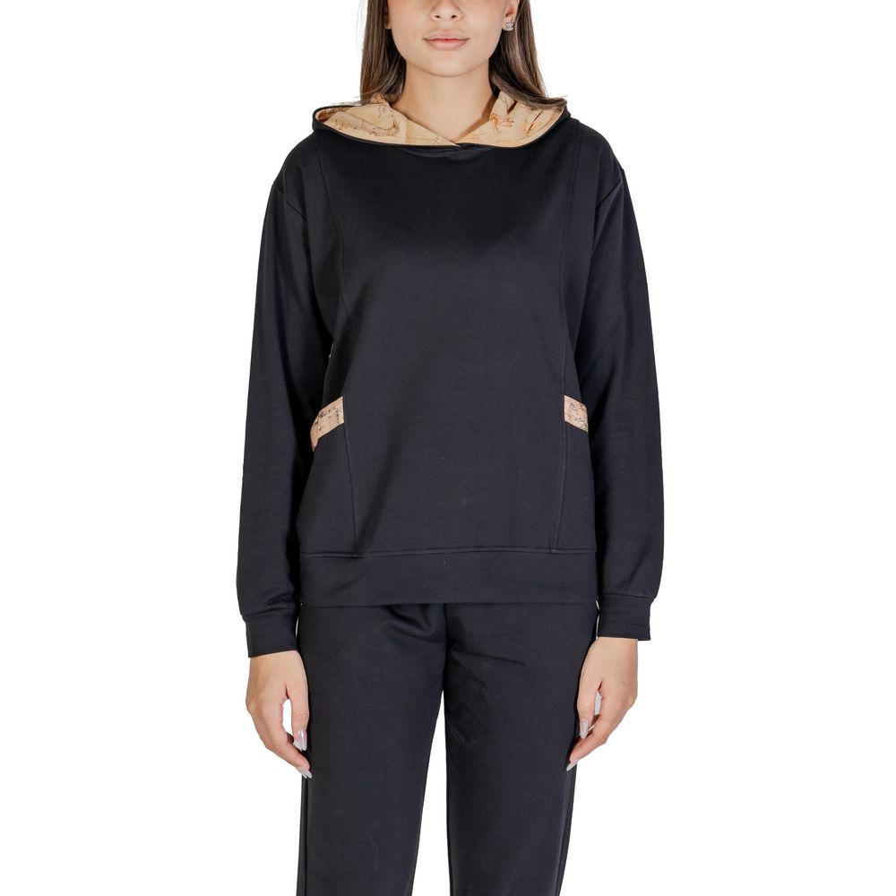 Black Cotton Hoody