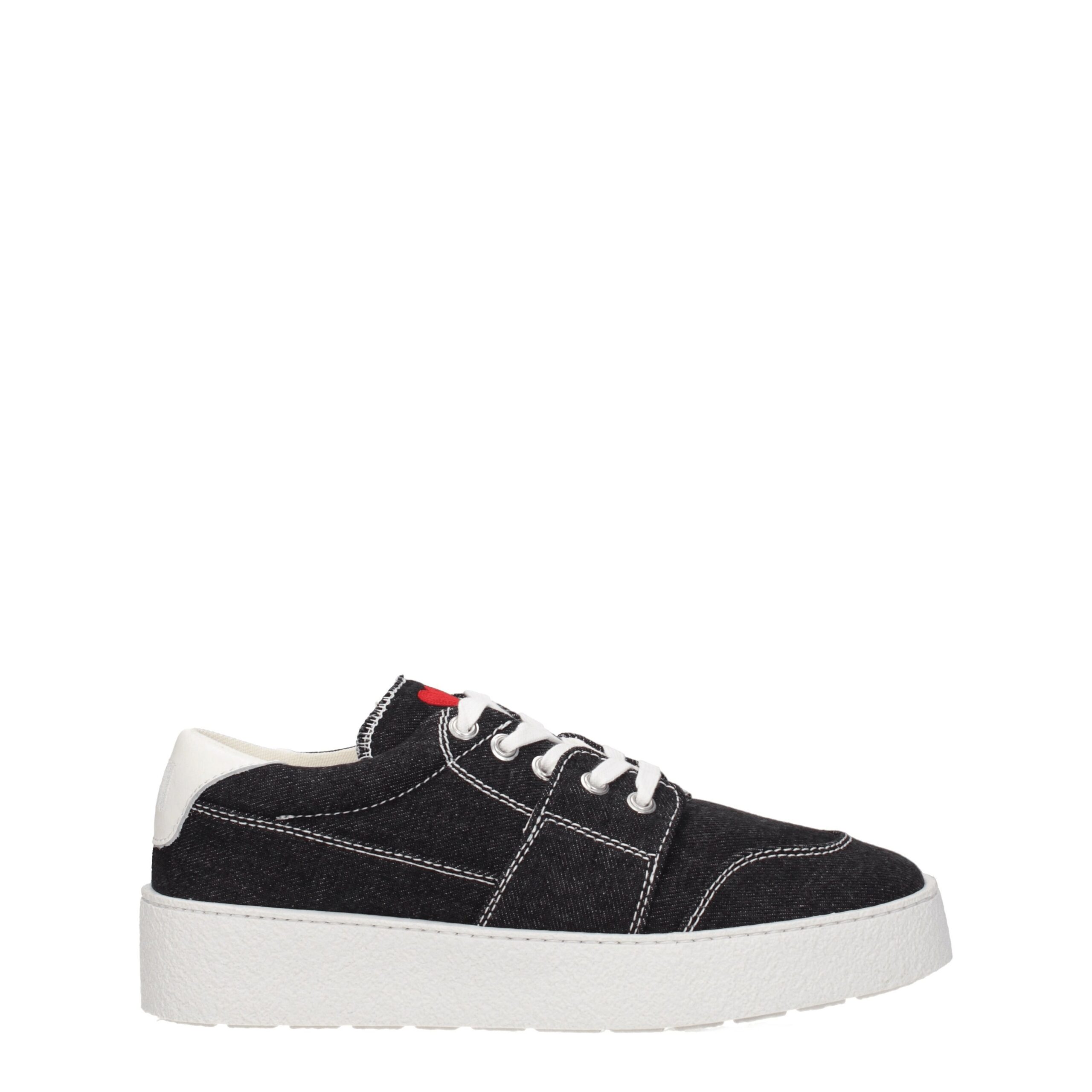 Black Fabric Sneakers